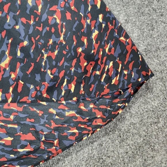 ba&sh Phoebe Midi Skirt Size Large 8 Multicolored Print Satin Career - Picture 7 of 16